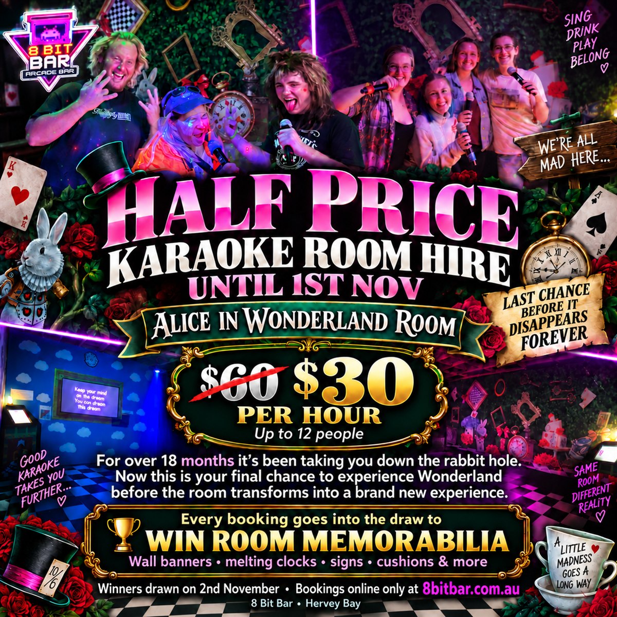 Alice in Wonderland Karaoke Room
